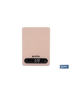 BÁSCULA DE COCINA DIGITAL 10 KG COLOR NARANJA PASTEL
