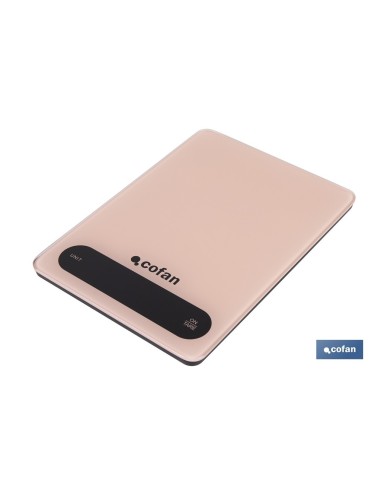 BÁSCULA DE COCINA DIGITAL 10 KG COLOR NARANJA PASTEL
