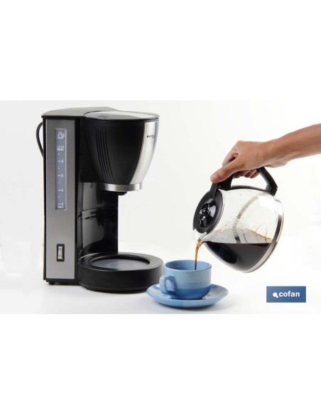 CAFETERA ELÉCTRICA DE GOTEO 870W 10 TAZAS 1.25L