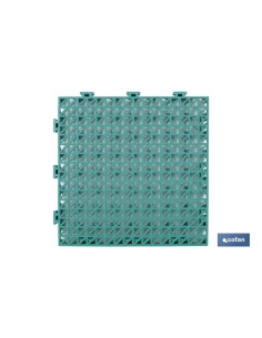 SET DE 4 UDS. LOSETA ALVEOLADA VERDE DE PVC 33 X 33 X 2 CM 2