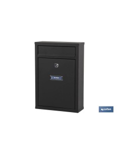BUZÓN CORREO EXTERIOR NEGRO MODELO LETTER 320x215x85mm 2