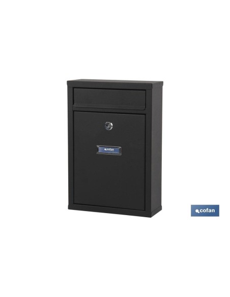 BUZÓN CORREO EXTERIOR NEGRO MODELO LETTER 320x215x85mm