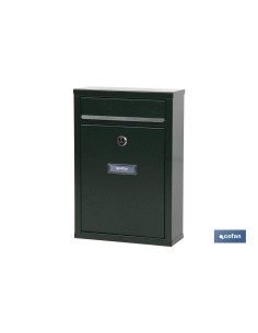 BUZÓN CORREO EXTERIOR VERDE MODELO LETTER 320x215x85mm 2