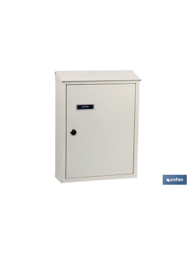 BUZÓN CORREO EXTERIOR NEGRO MODELO POST 385x290x100mm