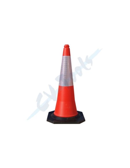 CONO SEÚALIZACION SEÚALIZACION BLANCO/NARANJA 75CM