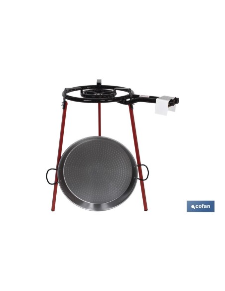KIT PAELLERA 46cm+QUEMADOR 40cm+ PATAS
