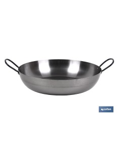 SARTEN LIONESA ACERO C/ASAS Ø36cm 2