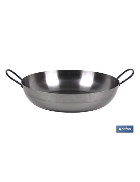 SARTEN LIONESA ACERO C/ASAS Ø36cm