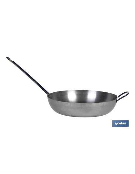 SARTEN LIONESA ACERO C/MANGO+ASA Ø40cm