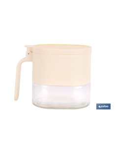 AZUCARERO/SALERO DE VIDRIO CON TAPA Y CUCHARILLA 2