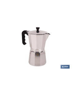 CAFETERA ITALIANA DE ALUMINIO PARA INDUCCIÓN 12 TAZAS 2