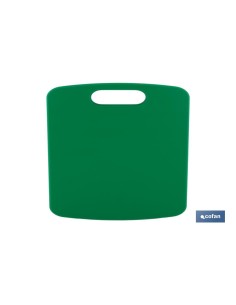 TABLA CORTE CON ASA VERDE 34X24X1.5cm MODELO CHIPS