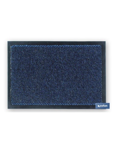 FELPUDO INTERIOR POLIPROPILENO 40X60cm AZUL