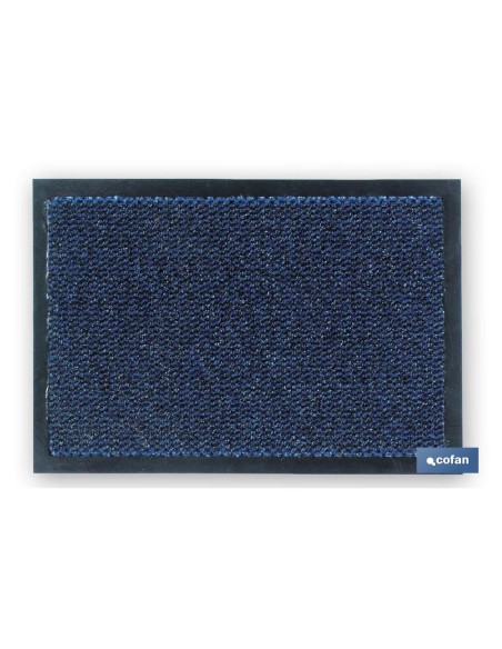 FELPUDO INTERIOR POLIPROPILENO 40X60cm AZUL