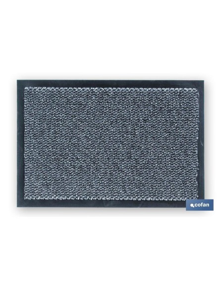 FELPUDO INTERIOR POLIPROPILENO 40X60cm GRIS