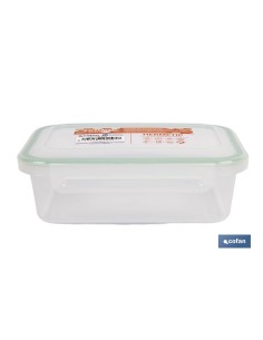 FIAMBRERA VERDE RECTANGULAR CON JUNTA BI-MATERIA MODELO YUBA 1 L 2