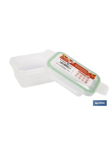 FIAMBRERA VERDE RECTANGULAR CON JUNTA BI-MATERIA MODELO YUBA 1,4 L