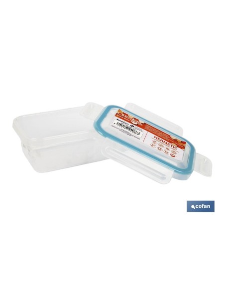 FIAMBRERA AZUL RECTANGULAR CON JUNTA BI-MATERIA MODELO YUBA 0,5 L