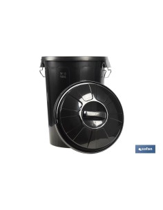 CUBO DE BASURA CON ASAS METÁLICAS 100 L 2