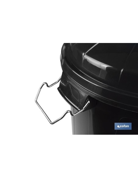 CUBO DE BASURA CON ASAS METÁLICAS 100 L