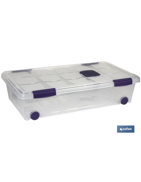 CAJA ORDENACION CON RUEDAS 36L MODELO RICORDI 59X40X25cm