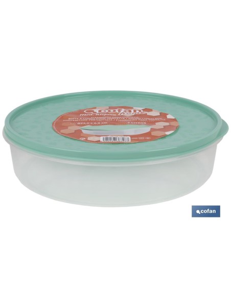 FIAMBRERA TORTILLA REDONDA VERDE 24.5X6.5cm