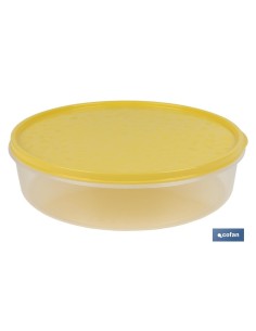 FIAMBRERA TORTILLA REDONDA AMARILLO 24.5X6.5cm