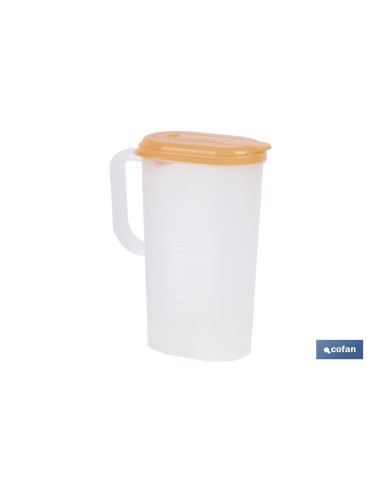JARRA DE AGUA 2L NARANJA MODELO MANANTIAL 25X19X9.5cm