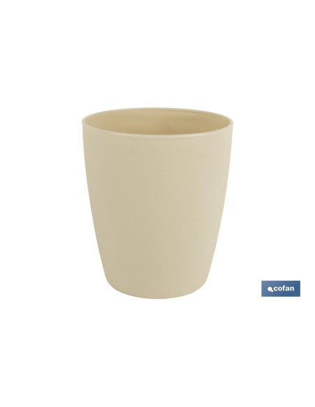 VASO DE AGUA BEIGE MODELO NARA 400ml