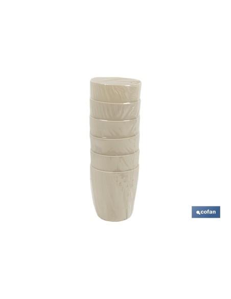 VASO DE AGUA BEIGE MODELO NARA 400ml