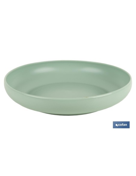 PLATO VERDE AGUA 20cm MODELO NARA 850ml (venta unitaria)