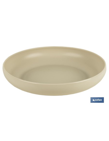 PLATO BEIGE 20cm MODELO NARA 850ml