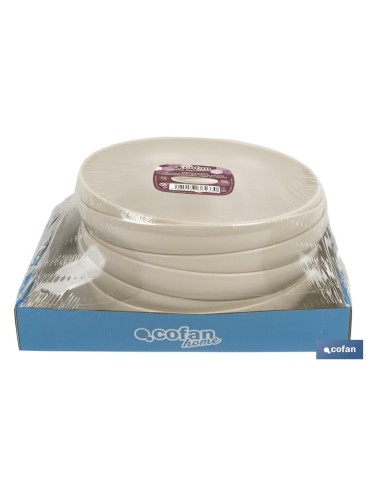 PLATO BEIGE 20cm MODELO NARA 850ml