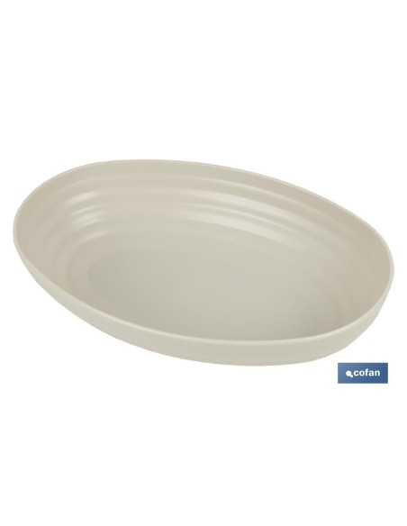 FUENTE OVALADA VERDE AGUA 24X16X5.5cm MODELO NARA 1080ml venta unitaria