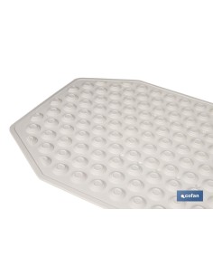 ALFOMBRA PLUS ANTIDESLIZANTE CON VENTOSAS BAÑERA /DUCHA BLANCO 40 X104 cm 2