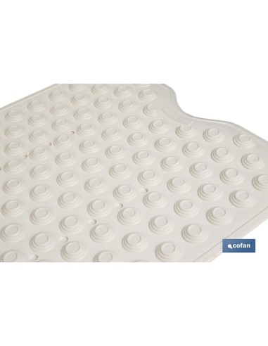 ALFOMBRA PLUS ANTIDESLIZANTE CON VENTOSAS BAÑERA /DUCHA BLANCO 40 X104 cm