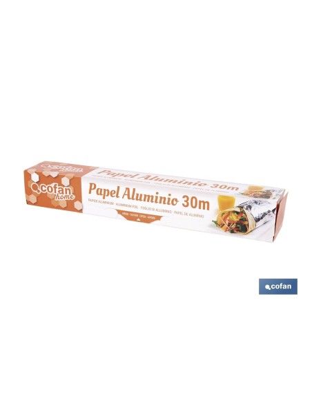 PAPEL ALUMINIO DOMÉSTICO 30M