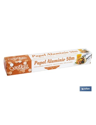 PAPEL ALUMINIO DOMÉSTICO 50M