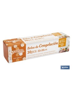 BOLSAS DE CONGELACIÓN MEDIANA 22 X 35 30UDS 2
