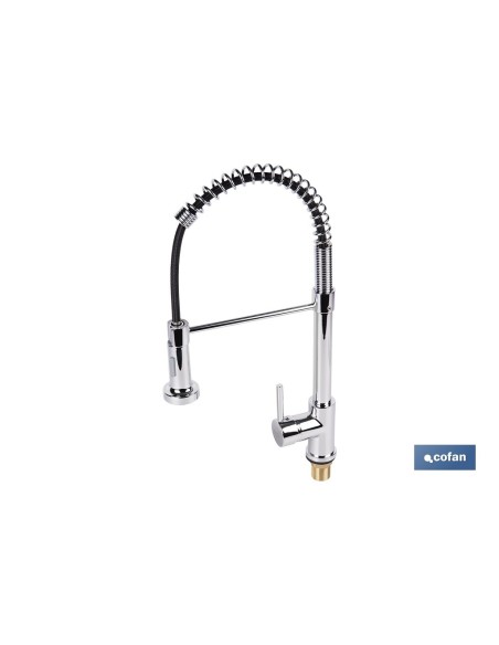 GRIFO DE COCINA MONOMANDO CON ROCIADOR