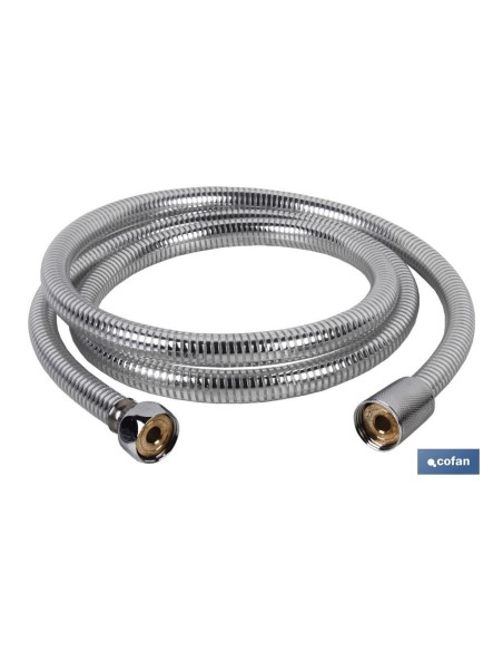 FLEXO DUCHA PVC PLATA/LATÓN 1,5M