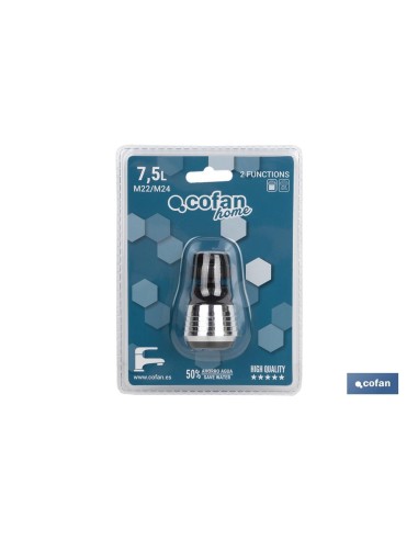 GRIFO BORBOTEADOR 2 FUNC.CON FILTRO AIREADOR AHORRO AGUA Ø38mm
