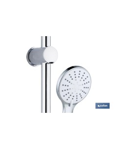 KIT DUCHA BARRA DESLIZANTE 3 PCS 5 FUNCIONES BLANCO 2
