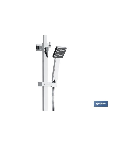 COLUMNA DE DUCHA TERMOSTATICA DISEÑO CUADRADO 90-1.40 CM
