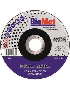 DISCO METAL BIGMAT A24EX 125X2,5X22,23 (RETRACTIL)