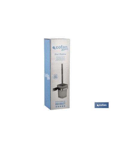 ESCOBILLERO INODORO GAMA MADEIRA INOX 304 SATIN