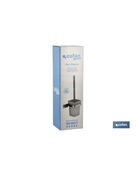 ESCOBILLERO INODORO GAMA MADEIRA INOX 304 SATIN