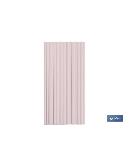 CORTINA DE BAÑO ROSA POLIÉSTER COLORES 140x200