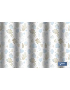 CORTINA DE BAÑO MARINA POLIÉSTER 220 X 200 CM 2