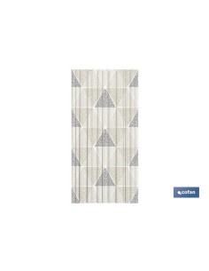 CORTINA DE BAÑO TRIANGULOS POLIÉSTER 140x200